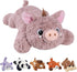 GILFWM 27" 5 Lbs Weighted Stuffed Animals Pig, Heatable and Coolable Weighted