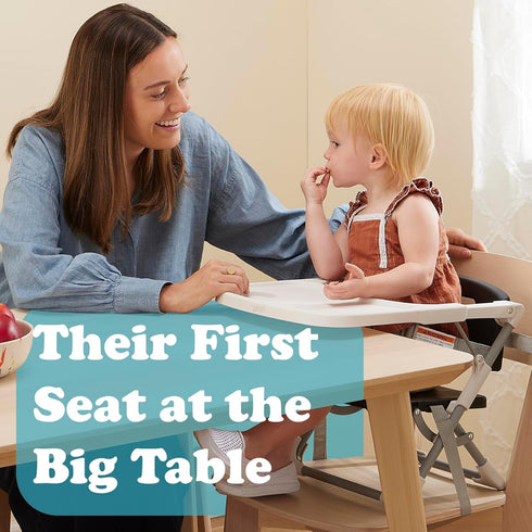 3-Point PrimoBaby SproutSeat Booster Seat for Kitchen Chair - Portable Folding Design, Travel Baby Beach Essentials