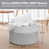 XXXL Large Cotton Rope Basket - 22" X 14" Blanket Basket for Living Room, Kids Toy Storage, Giant Woven Organizer
