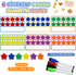 LOOIKOOS Magnetic Ten-Frame Set – Math Manipulative EVA Number Counting Games – Montessori Educational Toy Gift