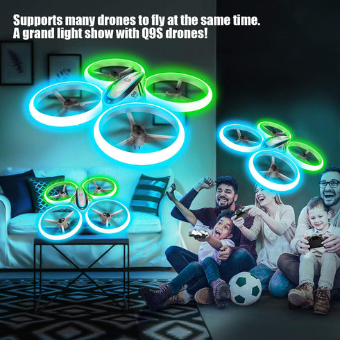 Q9s Drones for Kids, RC Drone with Altitude Hold, Headless Mode, 2 Batteries, Remote Control for Easy Flying
