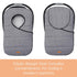 liuliuby Winter Carseat Covers for Baby | Infant Car Seat Cover Baby | Doona Accessories | Warm & Thick Fleece Canopy