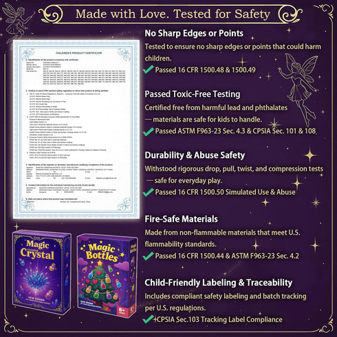 20 6 7 8 9 10 11 12 AMIZEY Potion Kits for Kids Bottles with Magic Growing Crystal, Arts and Crafts for Kids, Halloween