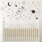A37 Black Space Themed Room Decor, Rocket & Ship Wall Decals for Baby Boys Nursery
