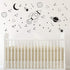 A37 Black Space Themed Room Decor, Rocket & Ship Wall Decals for Baby Boys Nursery