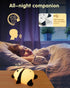6 30-Minute Voice Control Panda Night Light, Colors Timer, Cute Animal Silicone Nursery Night Light Rechargeable Table