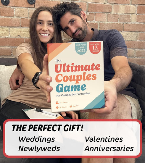 2-12 Gatwick Games Ultimate Couples Game - Fun Party Game for Adults! Guess, Match, and Draw in This Trivia
