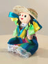 ALKIMIA INC Mexican Handmade Traditional Maria Farmer Rag Doll, 7 inches
