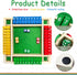 HENNAED 4-Player 8 4+ Shut The Box Game, Wooden dice Game with Dice and Shut-The-Box Instructions for Kids Adults