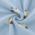 mimixiong Baby Blanket, Knit 100% Cotton Toddler Blankets for Boys and Girls, Cute Sheep, Size 30 x 40 Inches Blue