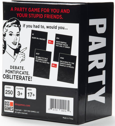DSS Games If You Had to... [A Party Game | Horrible and Hilarious Would You Rather Card Game for Parties with Friends