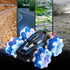 YEMIAI 2.4 4WD 360 5-12 Remote Control Car, Ghz Gesture Sensing RC Stunt Car, Double Sided flip, with Cool Lights