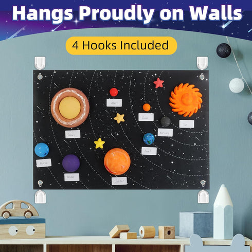 Solar System Project Kit for Kids, Solar System Model Toy Kit for Kids, Learn School Space Planet Science Project