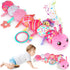 Baby Girls Toys 6-12 Months - Infant 6-in-1 Sensory Music Animal Stuffed