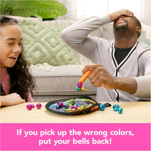 Bellz! - The Quick to Pick-up Family Magnet Game with Magnetic Wand and Colorful Bells, Giftable Pouch Included