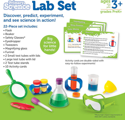 Learning Resources Primary Science Lab Activity Set - STEM Toys for Kids Ages 3+, Science Classroom Decor