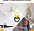 Swing Swivel, 35KN Safety Rotational Device, Swing Spinner for Web Tree Swing, Aerial Dance, Black-Gold
