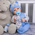 18'' Set 3+ Aori Reborn Baby Dolls Boy - Realistic Newborn Baby Doll with Blue Feeding & Birth Certificate - Lifelike
