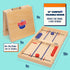 (18") 2 Pinbo Sling Puck Game Premium Wooden Foldable Board | Player Tabletop Game for Adults & Kids | Travel Friendly