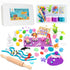 Creative Mind Mermaid Sensory Kit - 3 Jars Non-Toxic Play Dough & Reusable Sensory Bins with Sea Animals for Toddlers