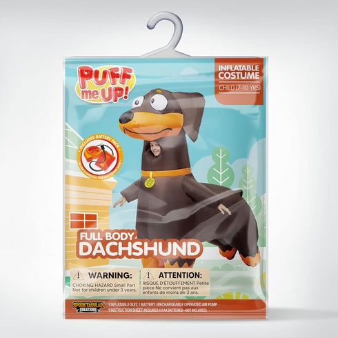 Spooktacular Creations Kids Halloween Inflatable Costumes, Full Body Dachshund Blow Up Costumes for Animal Cosplay Party