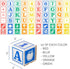 Bankers Box at Play Cardboard ABC/123 Building Learning Blocks, 50 Pack, 3"x 3" Blocks for Kids