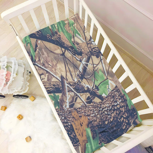Fitted Crib Sheets for Boys Girls, Soft Breathable Comfortable Military Texture Camo Baby Sheet Set
