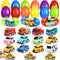 OCHIDO 12 Pack Easter Eggs Filled with Die-Cast Cars, Prefilled Easter Eggs