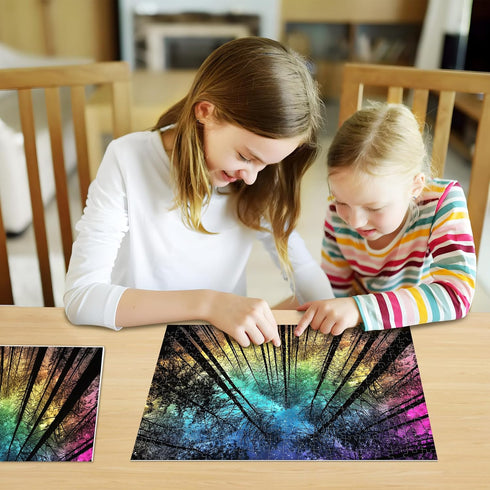 300 300 20.5 15 Pieces Puzzles for Adults | Aurora Forest Jigsaw Puzzles | Large Piece Puzzle for Children Adults