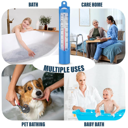 Swimming 230 mm Swimming Pool Thermometer - Scoop Sampling Water Temperature Thermometer for Bath Pool Ice Bath - Easy