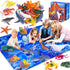 GINMIC Kids Ocean Animals Toys with Large Play Mat , 18 Pack