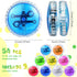 54 Pieces LED Light Up Yo Yo for Kids, Colorful Plastic Responsive Trick Ball for Beginner Birthday Party Favors