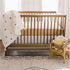 Crane Baby Soft Cotton Fitted Crib Mattress Sheet, Copper Dash, 28”w x 52”h x 9”d for Cribs and Toddler Beds