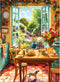 WSCXSC 500 Piece Puzzle for Adults, Cozy Kitchen and Garden View Jigsaw Puzzle,