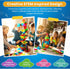STEM Engine 100 Set Pc Magnetic Tiles Building Blocks for Kids Educational Magnet Toys for Preschool Learning, Creative