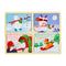 Mud Pie Kids 4 in 1 Holiday Puzzle, Christmas - 7 1/2" x 10 3/4"