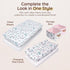 32"x16", 8"Deep 100% 2 Pack, Baby Diaper Changing Pad Covers Table Sheets Pocket - Floral Changing Pad Cover, Cotton