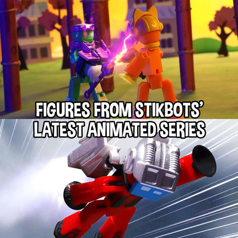 2 4 Zing StikBot Legendz Series - Includes MERC, Doctor Nevermore, Bolt, Kallista - Collectible Action Figures