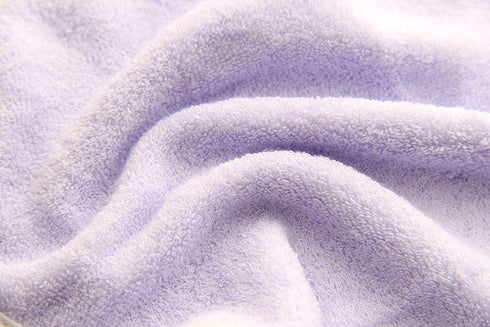 HIPHOP PANDA Baby Washcloths, Rayon Made from Bamboo - 2 Layer Ultra Soft Absorbent Newborn Bath Towel, Purple, 6 Pack