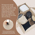 Jac and Jil Premium Vegan Leather Baby Diaper Caddy Organizer Portable Storage Basket for Newborn Essentials, Changing