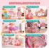 Set 12.5'' Chair&2 Set Playset 3 4 5 Baby Doll Stroller Toys with Baby Dolly, Baby Doll Accessories with Dining
