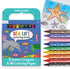 Ooly Travel Art Kit with 9 Jumbo Crayons & 48 Themed Coloring