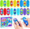 Sensory Marble Fidget for Kids Classroom- 18 Pack Gel Squeeze Stress Anxiety