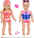 18 inch BeachSet Summer 18" ebuddy Doll Clothes and Accessories - Swimsuit and Pool & Beach Outfit with Life Vest