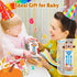 WeeHomm 3 6 Baby Remote Control Toy, Remote Teether for Baby with Realistic Light and Sounds - Languages (English