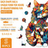 Wooden Puzzles for Adults - Advanced Maine Cat Wooden Puzzle Unique Shape Puzzels Wooden Jigsaw Puzzles for Adults, Kids, Wood Puzzles Adult Perfect for Birthday, Family Puzzles 8.3 x 6.6in 80pcs