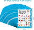 Joy Bang Christmas Bingo Game for Kids & Adults, Snowman Bingo Game for 24 Players Christmas Party Activities