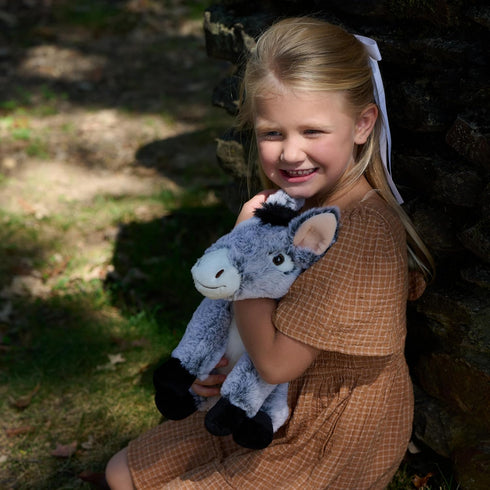 12 Inches The Petting Zoo Donkey Stuffed Animal Plushie, Gifts for Kids, Wild Onez Farm Animals, Donkey Plush Toy