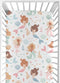 Sweet Jojo Designs Fitted Baby Crib Sheets (Ocean Mermaids) for Girls, Infant