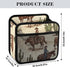 PPIKTC Spacious Hanging Auto Seat Organizer with Ventilated Mesh Pockets for Wet Wipes and Baby Supplies, Cowboy Cow